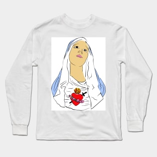 Immaculate Heart of Mary Long Sleeve T-Shirt